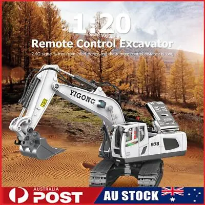 2.4GHz Remote Control Excavator Construction Toys 1/20 11CH RC Digger Tractors • $46.99