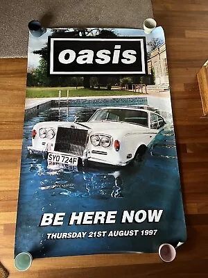 Oasis Rare Giant 'Be Here Now' Promo Poster 1997 Original 155cm X 102cm • £40