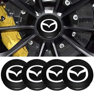 4PCS 56mm Car Wheel Center Caps Sticker Hub Caps Logo Emblem Decals For Mazda • $9.58