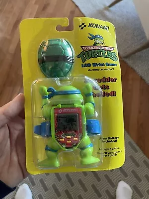 TMNT Teenage Mutant Ninja Turtles Konami LCD Wrist Video Game 1991 • $149.99