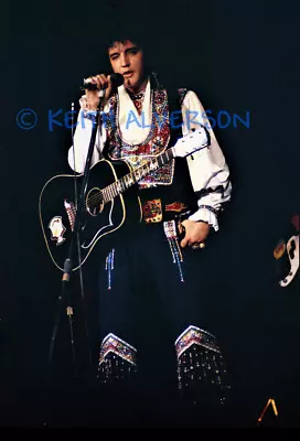 Elvis Presley Color Concert Photograph #6 - Asheville Nc - July 23 1975 • $3.79