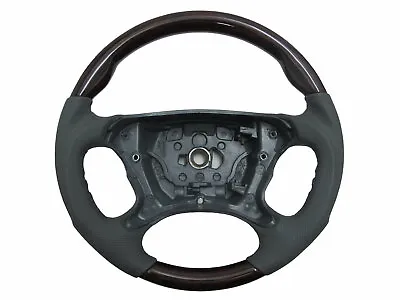 R230 2002-2006 STEERING WHEEL SPORT Walnut-Elegance GRAY For Mercedes-Benz • $379.93