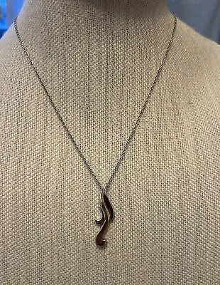 Unique Na Hoku Waterfall Necklace 925 & 18k • $185