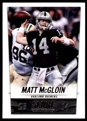 2014 Score Football Base Matt McGloin NM Oakland Raiders #157 0948 • $1.20