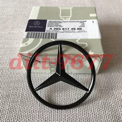 Trunk Star Emblem Glossy Black Rear Lid Logo Badge FOR Mercedes W464 G63 G550 • £45.59