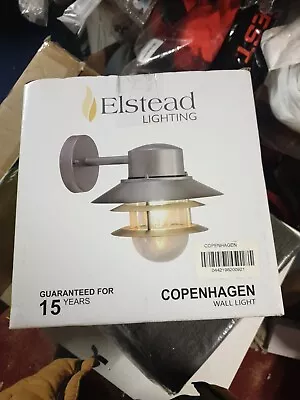 Elstead Copenhagen Outdoor Dome Wall Lantern Light • £35.99