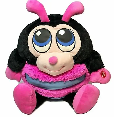 RARE HTF Mushabelly Chatter Sound Lady Bug Plush Stuffed Pink Animal 20  Ladybug • $75