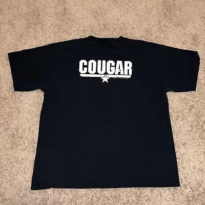 VINTAGE Top Gun Shirt Adult XL Blue Casual Outdoors Cougar Mens 00s U8 • $7.85