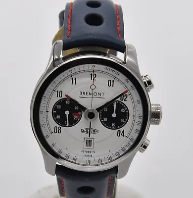 Bremont Jaguar MKII Chronograph 43mm White J-MKII-WH-R-S Automatic Leather • $3499