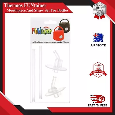 $20.99 • Buy Thermos FUNtainer Replacement Mouthpiece And Straw Set For Bottles F401RP Clear