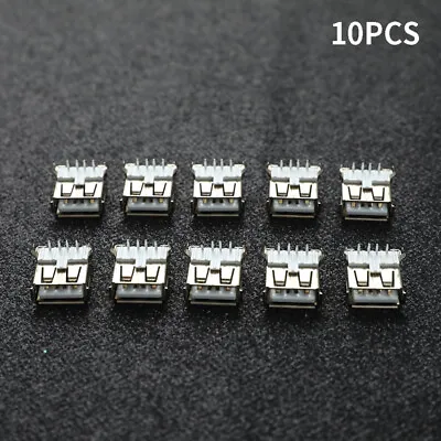 $1.48 • Buy 10Pcs USB Type A Standard Port Female Solder Jacks Connector PCB Soc~NA