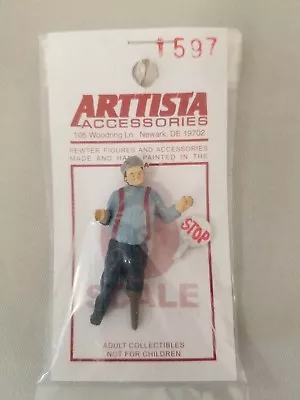 Arttista #1597 - RR Crossing Watchman W/Peg Leg - O Scale Figure - Model Trains • $9.35