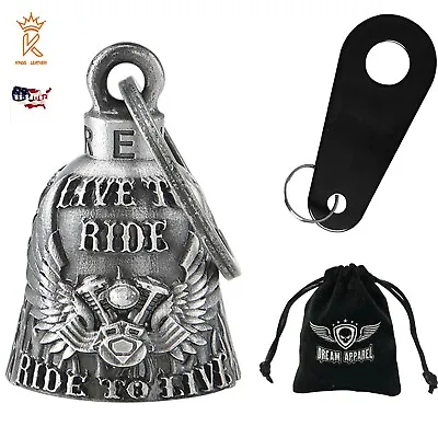 $19.99 • Buy Eagle Wings V-Twin Engine Live To Ride Motorcycle Bell 3D Motorcycle Accessories