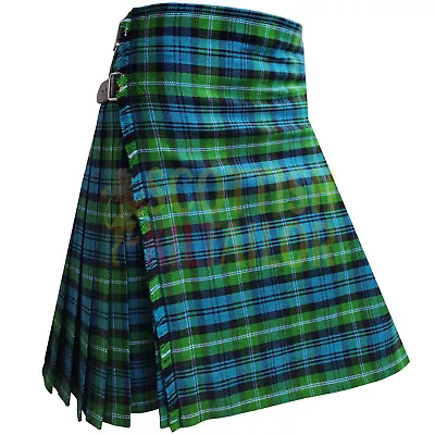 Scottish Handmade Traditional Lyon Modern Tartan Kilt For Men Custom Size Kilts • $59