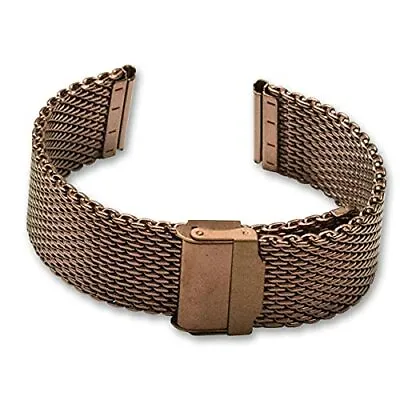 Bronze Colour Mesh Watch Strap Bracelet Milanese Stainless Steel 18mm 20mm 22mm • $20.14