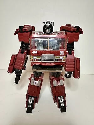 Transformers Universe 2 Inferno Voyager Class Hasbro 2008 Red Fire Truck • $19