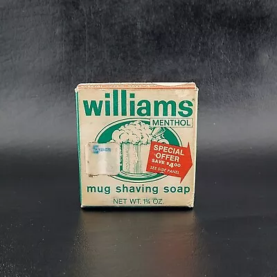 Vintage Menthol Williams Mug Shaving Soap  • $25