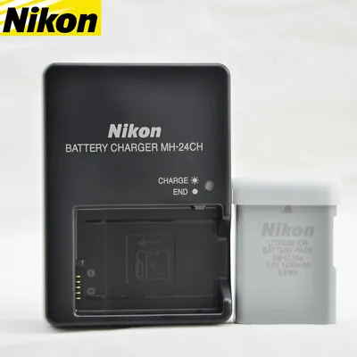 Genuine Original OEM EN-EL14 Battery And Charger MH-24 For Nikon Cameras  • $37.99