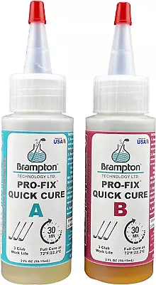 Brampton PRO-FIX Quick Cure Golf Epoxy - 30 Minute Golf Club Repair - Golf Epoxy • $21.05