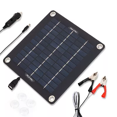 20W Solar Panel Kit Trickle Battery Charger 12V For Car Van Caravan Boat New • £13.79