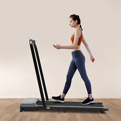 Gray Under Desk Treadmill Folding Electric Walking Jogging Machine Home W/Remote • $199.50