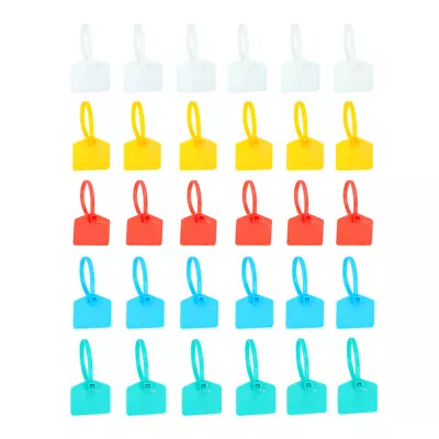 Colored Tie Tag Zip Ties - Cable Management Solution - 15 Pack - Assorted Colors • $23.16