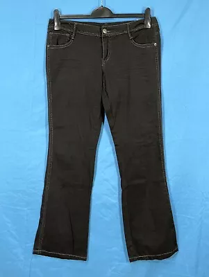 NWT VANITY Dakota REGULAR FIT Black STRETCH DENIM Women's FLARE LEG Jeans 30x33 • $21