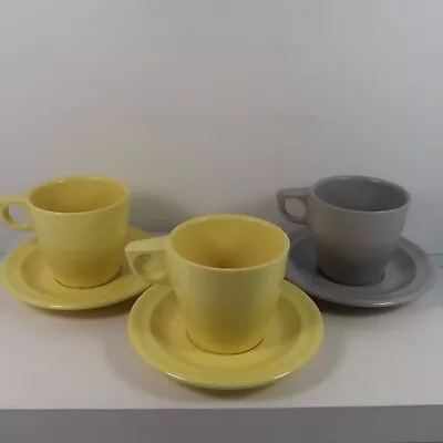Harmony House Melmac Today Cup And Saucer Plate 60 61 Grey And Yellow • $16.99