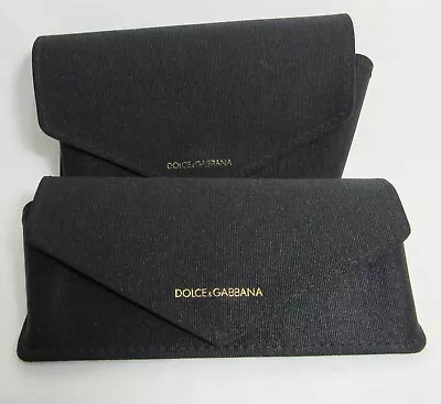 Dolce & Gabbana Black Snap Close Logo Eyeglass Sunglass Case 2 Of Them EUC • $23.96