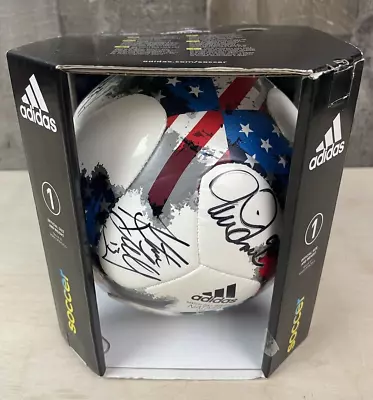 Mia Hamm Tisha Venturini Kristine L Autographed Mini New Adidas Soccer Ball • $99.95