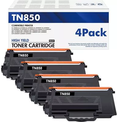 4PK Toner Cartridge For Brother TN850 HL-L5000D HL-L5100DN HL-L5200DW L5200DWT • $49.33