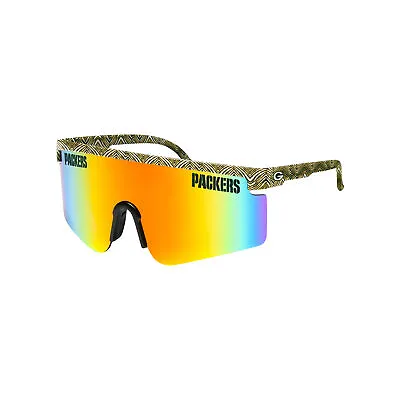 FOCO X Zubaz NFL Collab 90s Retro Swag Sunglasses Green Bay Packers • $22.50