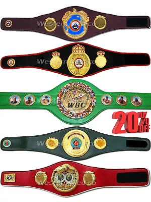 WBA WBC WBO IBF IBO Set Of All Championship Title Belts Replica Adult Size 3D • $99.89