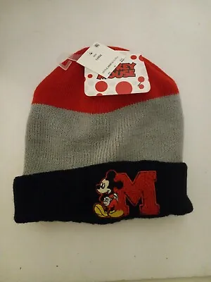 Mickey Mouse  Knit  Color Block Beanie Hat -Boys New! • $5