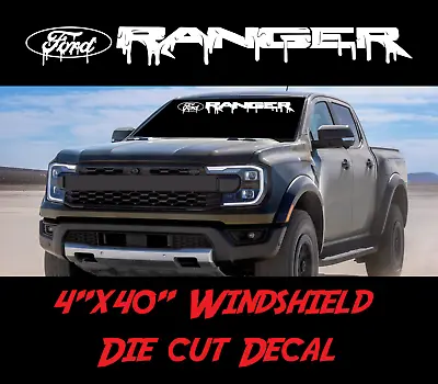 FORD RANGER Windshield Vinyl Decal Turbo Sticker TRUCK Off Road Tailgate Banner • $14.99