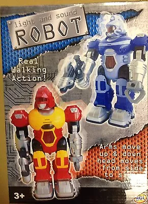 Walking Robot Lights And Sounds Choice Of 2 Colours • £13.99