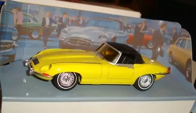 1968 Jaguar E Type Mk1.5 Car - Yellow/black - Matchbox Dinky Collection - 1:43 • £14.75