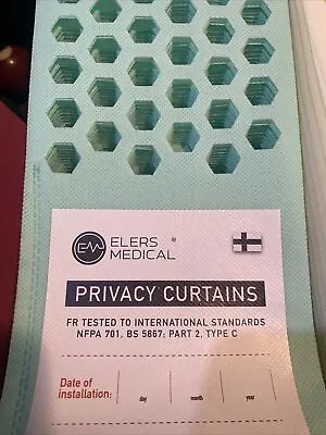 SALE! Privacy Curtain HOSPITAL CLINIC  Antibacterial 147” X 86” Light Green Mesh • $7.49