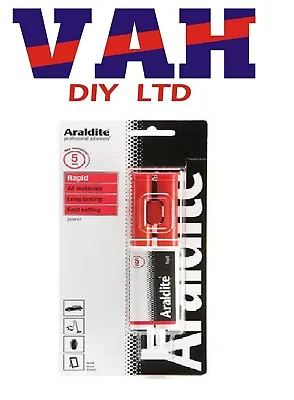 Araldite RAPID Twin Syringe 24ml Epoxy Power Adhesive Super Glue Bonds Material • £9.99