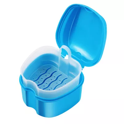 1PC Denture Bath Containers Dentures With Basket Holder Travel Case False Teeth • $8.07