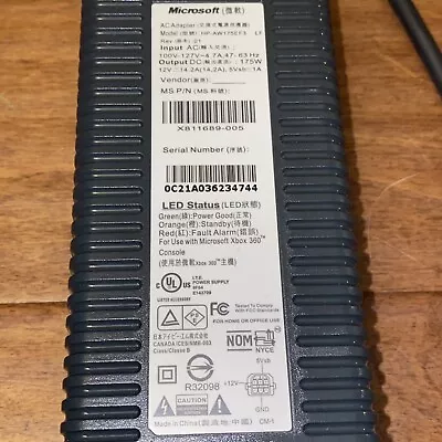 $21 • Buy Genuine OEM Microsoft Xbox 360 AC Power Supply Brick 175W 12V Model HP-AW175EF3