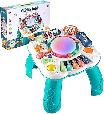 £19.99 • Buy Baby Play Toy Learning Activity Table Piano Drum Phone Musical For Boys Girls UK