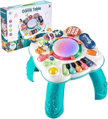 £19.99 • Buy Baby Play Toy Learning Activity Table Piano Drum Phone Musical For Boys Girls UK