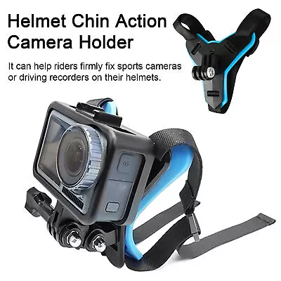 Motorcycle Chin Strap Mount Install Camera Bracket Action Camera For Gopro • $25.53