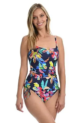 MSRP $98 La Blanca Womens Strap Tankini Swimsuit Top ONLY Blue Size 4 • $25.79