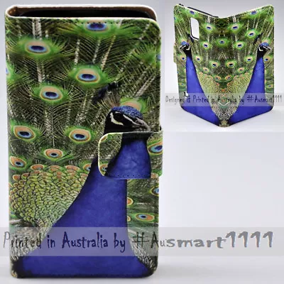 For Samsung Galaxy Series - Peacock Theme Print Wallet Phone Case Cover • $13.98