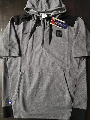 New Men's Nike Texas Rangers Collection Dry Flux Quarter-Zip Short Sleeve Hoodie • $85