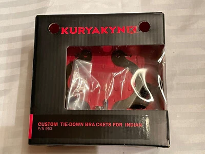 $28 • Buy Kuryakyn 953  Indian Motorcycle Tie Down Brackets - Black
