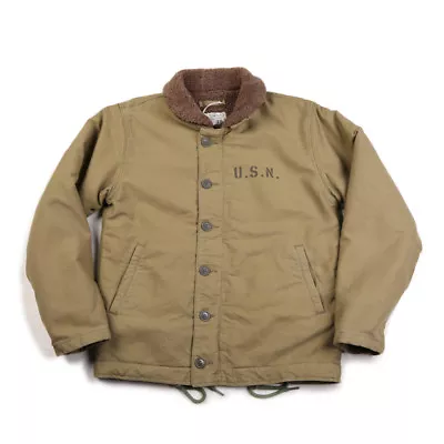 New Retro Fashion Khaki N-1 Deck Jacket Vintage USN Military Uniform For Men N1 • $169.44