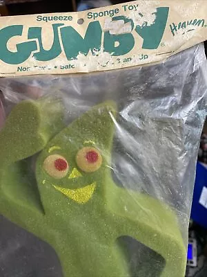 Vintage 1980s GUMBY Sponge Toy Still In Original Packaging RARE! • $29.99